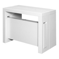 Expandable console table white highgloss