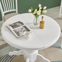 Round Dining Table White
