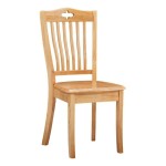 Wooden chair natural oak color