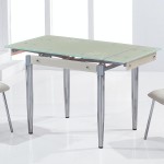 Dining table with glass top