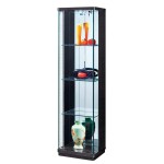 ויטרינה זכוכית שחורה