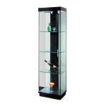 ויטרינה זכוכית שחורה