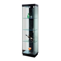 ויטרינה זכוכית שחורה