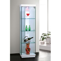 Glass showcase, white