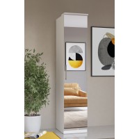 1 door WARDROBE with mirror OPTIMA White 57