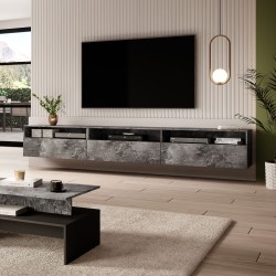 Hanging TV cabinet BAROS color Schiefer