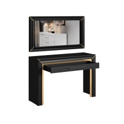 Dressing table ARNO Black with a mirror Dressing table ARNO Black with a mirror