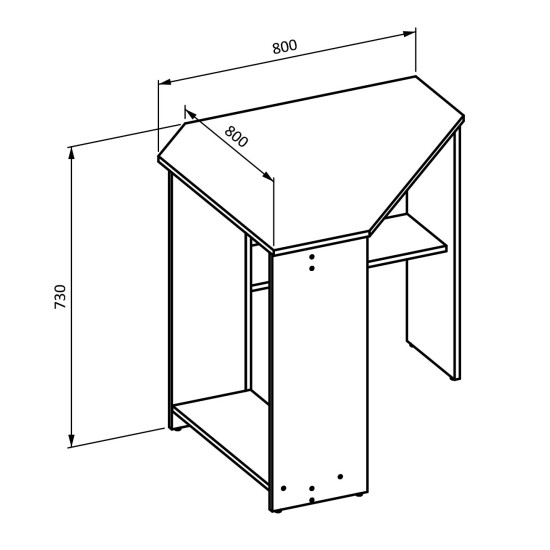 שולחן כתיבה פינתי RINO - Sonoma Oak. ריהוט, רהיטים זולים, ריהוט ארגוני, ריהוט משרדי, שולחנות מחשב וכתיבה, שולחנות מחשב וכתיבה, שולחנות כתיבה ומחשב.