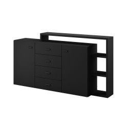 קומודה לסלון BOTA Black Supermat