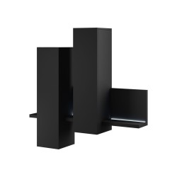 ויטרינה תלויה לסלון BOTA Black Supermat