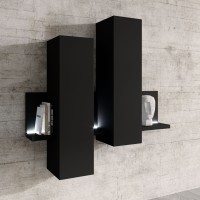 ויטרינה תלויה לסלון BOTA Black Supermat