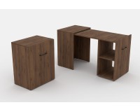 שולחן כתיבה נפתח SMART - Walnut. ריהוט, רהיטים זולים, ריהוט ארגוני, ריהוט משרדי, שולחנות מחשב וכתיבה, שולחנות מחשב וכתיבה, שולחנות כתיבה ומחשב.