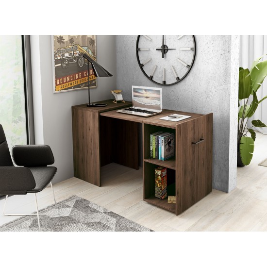 שולחן כתיבה נפתח SMART - Walnut. ריהוט, רהיטים זולים, ריהוט ארגוני, ריהוט משרדי, שולחנות מחשב וכתיבה, שולחנות מחשב וכתיבה, שולחנות כתיבה ומחשב.