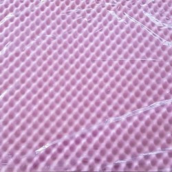 Polymeric flooring on a mattress with an orthopedic filler with a relief surface