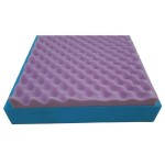 Polymeric flooring on a mattress with an orthopedic filler with a relief surface