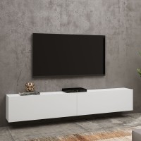 מזנון טלוויזיה תלוי AVA White 