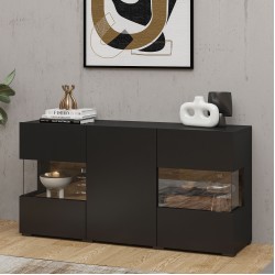 קומודה לסלון AVA Black 25 קומודה לסלון AVA Black 25