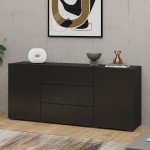 Chest of drawers AVA Black 26
