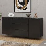 Hanging Chest of drawers AVA Black 26