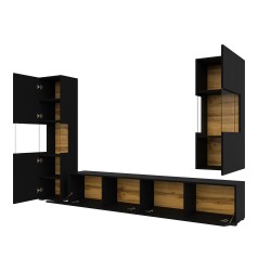 מזנון תלוי לסלון AVA Black 10