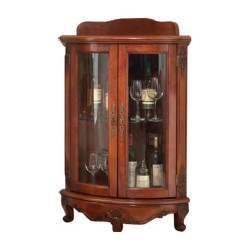 ויטרינה פינתי קלאסית מעץ ZM306 ויטרינה פינתי קלאסית מעץ ZM306