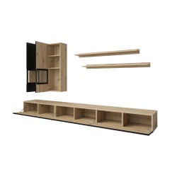 Furniture set BAROS Artisan/Black Furniture set BAROS Artisan/Black