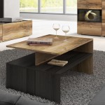 Coffee table BAROS Satin Nussbaum