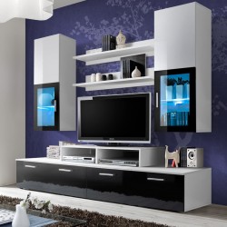 Wall Unit Set MINI White/Black