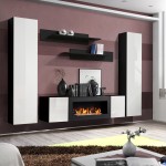 מזנון תלוי FLY M1 עם ביו-קמין - Black / White