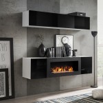 מזנון תלוי FLY N1 עם ביו-קמין - White / Black