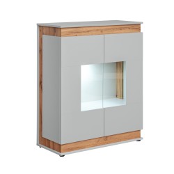 Low showcase BERLIN with LED lighting