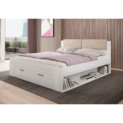 Двуспальная кровать с ящиком GALAXY - Abisko ash 50