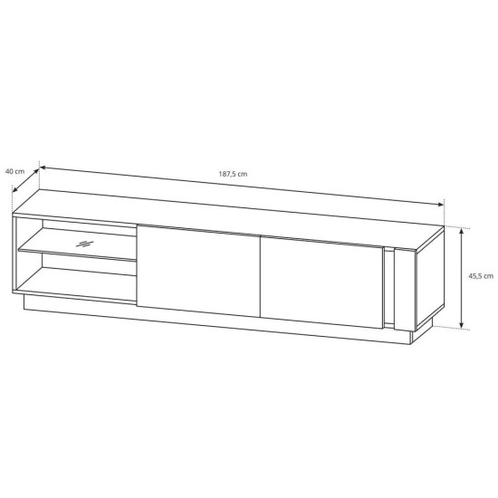 ריהוט מודולרי ARCO WHITE II. ריהוט, ריהוט לסלון, מזנונים, ריהוט ארגוני, מזנונים בסגנון מודרני, ריהוט מודולרי, ARCO WHITE, קולקציית ARCO.