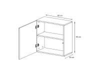 ארונית לתלייה על קיר - SWITCH SW 3 - Graphite. ריהוט, רהיטים זולים, ויטרינות, מדפים, ויטרינות בסלון, ריהוט משרדי, קולקציית SWITCH.