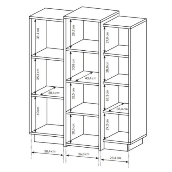  שידת מגירות 3D (E)לבן. ריהוט, ריהוט לסלון, מזנונים, ריהוט ארגוני, מזנונים בסגנון מודרני, ריהוט מודולרי, שידות מגירה, מזנונים ושידות, קולקציית 3D.