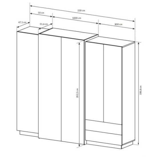 חדר שינה 3D WHITE. ריהוט, ריהוט ארגוני, חדרי שינה, חדרי שינה, ריהוט מודולרי, חדר שינה 3D WHITE.