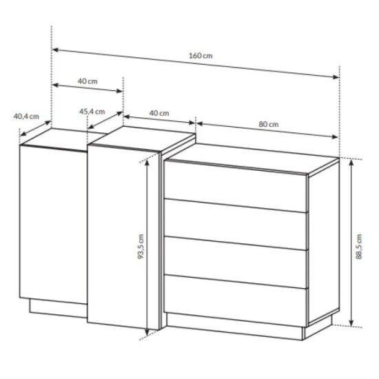 חדר שינה 3D WHITE. ריהוט, ריהוט ארגוני, חדרי שינה, חדרי שינה, ריהוט מודולרי, חדר שינה 3D WHITE.