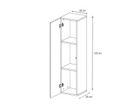 ויטרינה SWITCH WW 2 - Graphite. ריהוט, רהיטים זולים, ויטרינות, ויטרינות בסלון, ריהוט משרדי, קולקציית SWITCH.