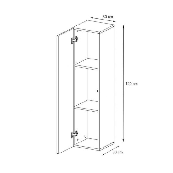 ויטרינה SWITCH WW 2 - Graphite. ריהוט, רהיטים זולים, ויטרינות, ויטרינות בסלון, ריהוט משרדי, קולקציית SWITCH.