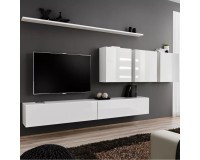 מזנון לטלוויזיה SWITCH TV 2 - White. ריהוט, רהיטים זולים, שידות טלוויזיה, קונסולות, קולקציית SWITCH.