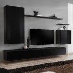 מזנון תלוי לסלון SWITCH II - Black