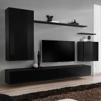 מזנון תלוי לסלון SWITCH II - Black