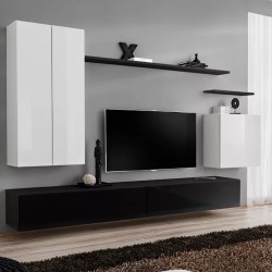 Wall unit SWITCH II - White/Black Wall unit SWITCH II - White/Black