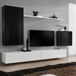 Wall unit SWITCH II - White/Black Wall unit SWITCH II - White/Black