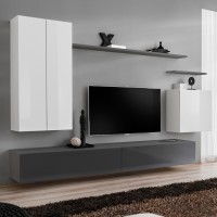 Стенка SWITCH II - White/Graphite