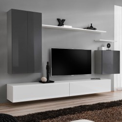 Wall unit SWITCH II - Graphite/White Wall unit SWITCH II - Graphite/White