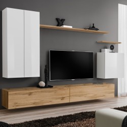 מזנון תלוי לסלון SWITCH II - White/Wotan