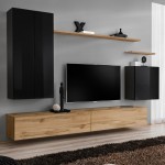 Стенка SWITCH II - Black/Wotan