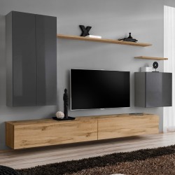 Wall unit SWITCH II - Graphite/Wotan Wall unit SWITCH II - Graphite/Wotan