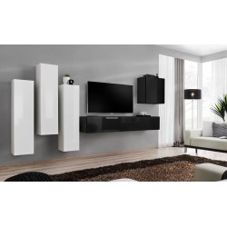 Wall unit SWITCH III - White/Black